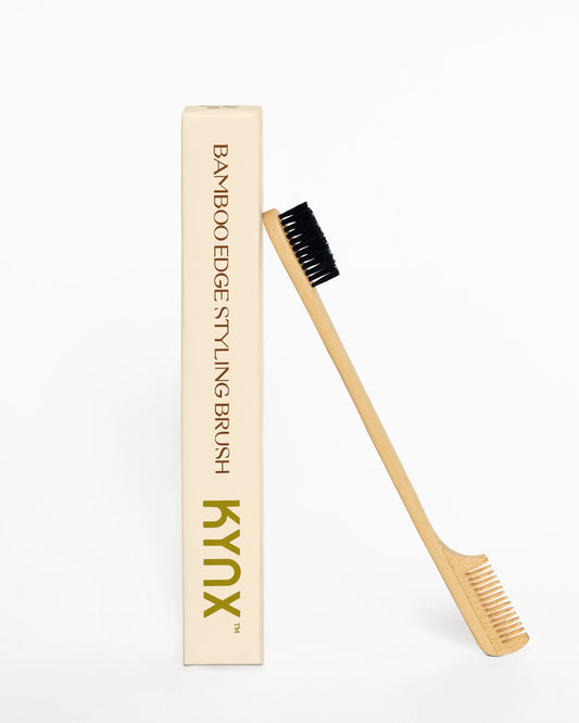 Kynix bamboo edge styling brush with packaging on a white background
